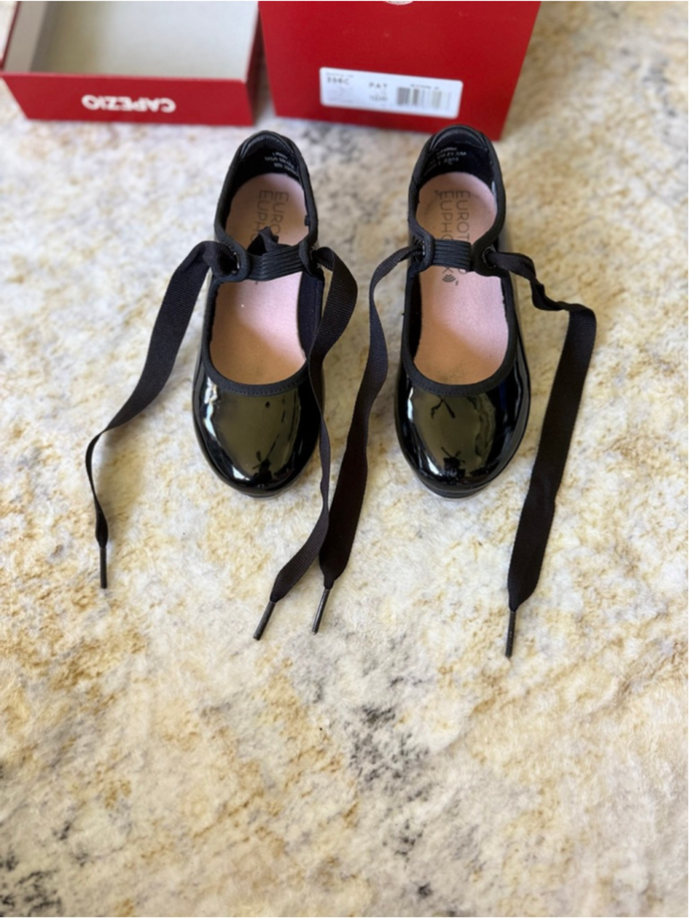 Eurotard Euphonix Black Tap Shoes Girls Size 10.5M EU 27.5 - Picture 3 of 6
